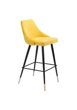 Zuo Modern Piccolo Bar Chair Yellow