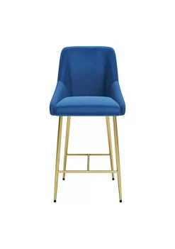 Zuo Modern Madelaine Counter Chair Navy -Zuo Modern Sales Belk 1089