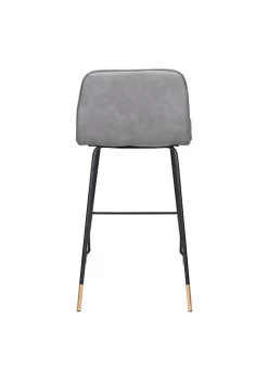 Zuo Modern Var Counter Chair Gray -Zuo Modern Sales Belk 1199