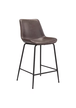 Zuo Modern Byron Counter Chair Brown