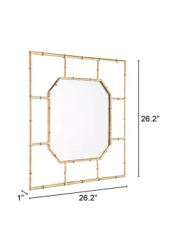 Zuo Modern Bamboo Square Mirror Gold -Zuo Modern Sales Belk 1247