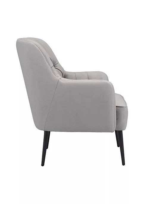 Zuo Modern Tasmania Accent Chair Gray 2 Zuo Modern Tasmania Accent Chair Gray - Image 2