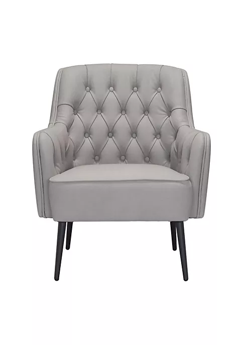 Zuo Modern Tasmania Accent Chair Gray 3 Zuo Modern Tasmania Accent Chair Gray - Image 3