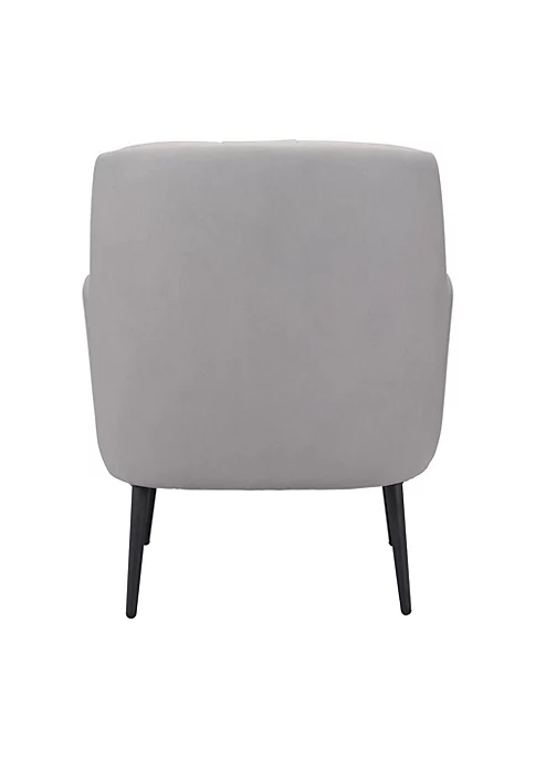 Zuo Modern Tasmania Accent Chair Gray 4 Zuo Modern Tasmania Accent Chair Gray - Image 4