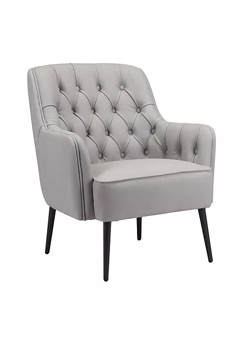 Zuo Modern Tasmania Accent Chair Gray 5 Zuo Modern Tasmania Accent Chair Gray - Image 5