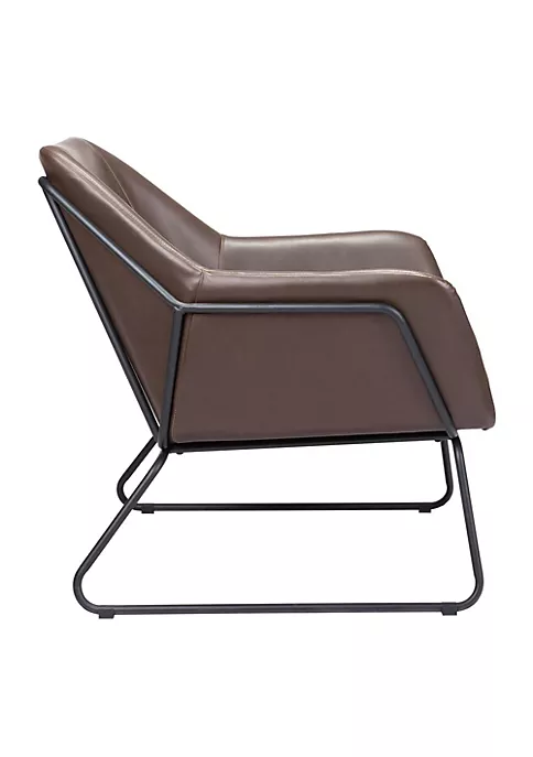 Zuo Modern Jose Accent Chair Brown 2 Zuo Modern Jose Accent Chair Brown - Image 2