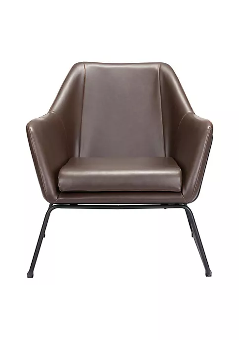 Zuo Modern Jose Accent Chair Brown 3 Zuo Modern Jose Accent Chair Brown - Image 3