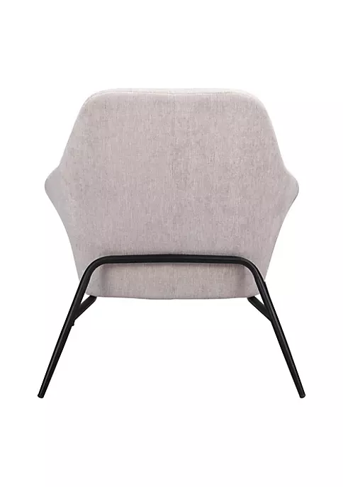 Zuo Modern Manuel Accent Chair Beige 4 Zuo Modern Manuel Accent Chair Beige - Image 4