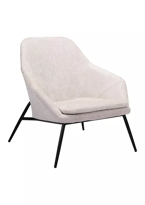Zuo Modern Manuel Accent Chair Beige 5 Zuo Modern Manuel Accent Chair Beige - Image 5