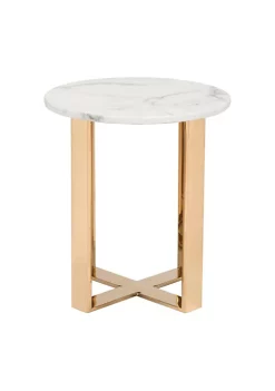 Zuo Modern Atlas End Table Stone & Gold 7 Zuo Modern Atlas End Table Stone & Gold -Zuo Modern Sales Belk 1398