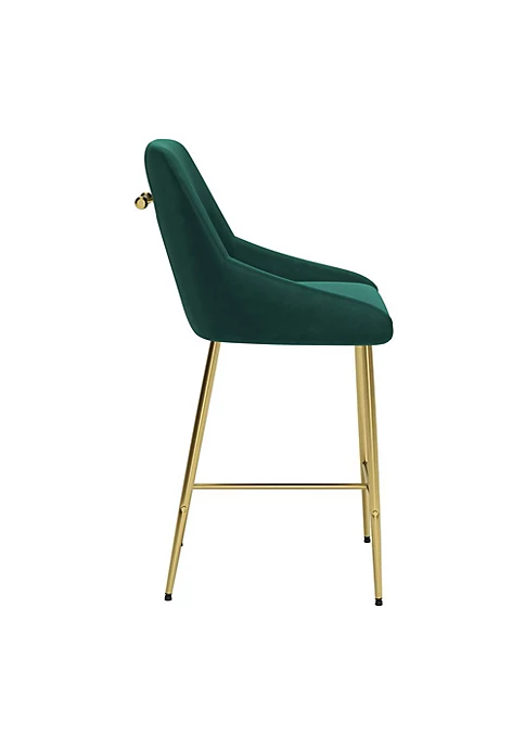 Zuo Modern Madelaine Counter Chair Green 2 Zuo Modern Madelaine Counter Chair Green - Image 2