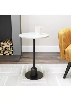 Zuo Modern Whammy Side Table White & Black