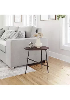 Zuo Modern Ireland Side Table Dark Brown & Black