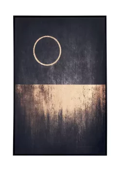 Zuo Modern Full Moon Rises Canvas Black & Gold