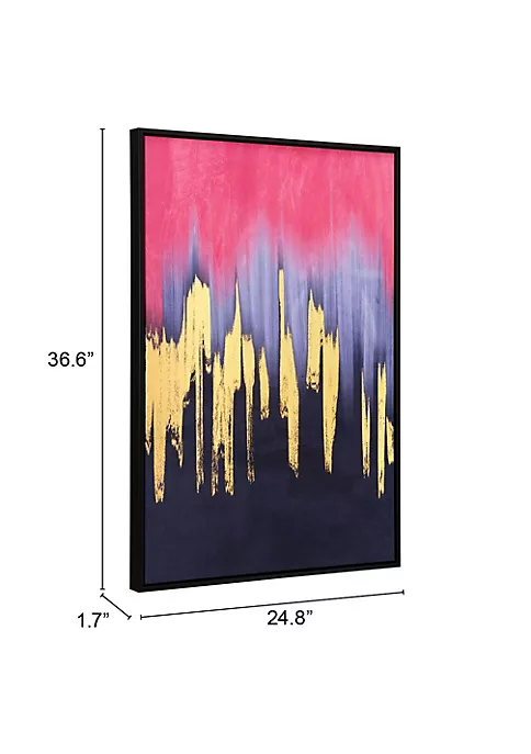 Zuo Modern Sunset Wave Canvas Wall Art 4 Zuo Modern Sunset Wave Canvas Wall Art - Image 4
