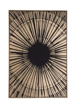 Zuo Modern Gold Sunburst Canvas Black & Gold