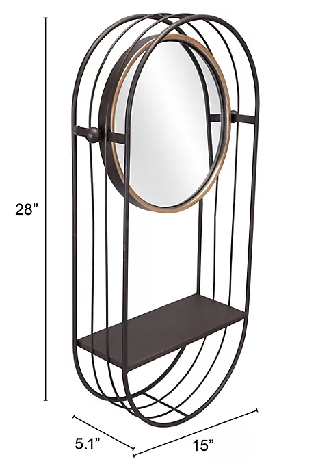 Zuo Modern Saroni Mirror Shelf 4 Zuo Modern Saroni Mirror Shelf - Image 4
